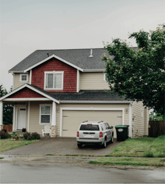 Exterior shot of a house