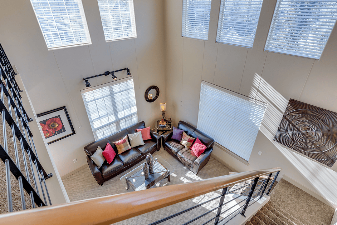 Interior shot of a living room